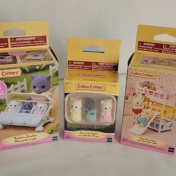 Calico Critters Persian Cat Family Bundle Set - Picture 4 of 10